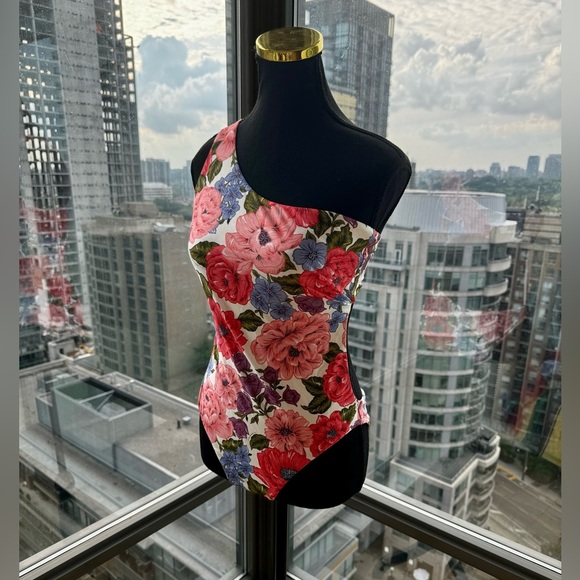 🆕 ZIMMERMANN 🧿 NWOT Poppy One-Shoulder Floral One Piece Bathing Suit - Sz 3 - Picture 5 of 16